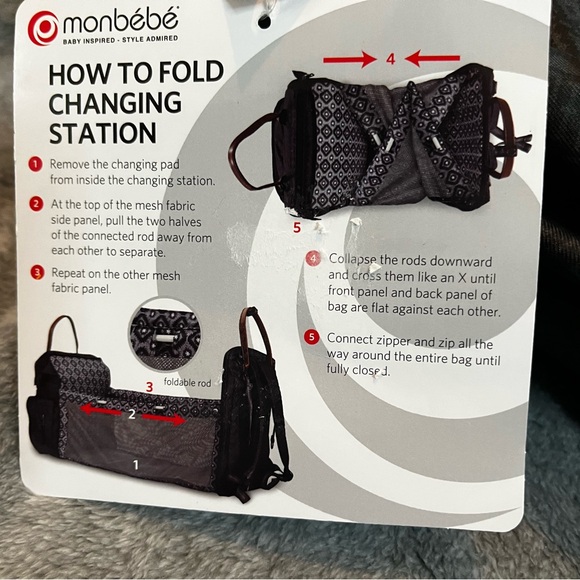 Monbebe Diaper Backpack with Bassinet Changing Station - Picture 5 of 13